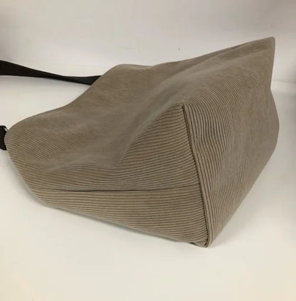 Le fond du Le sac hobo en velours cotelé beige 